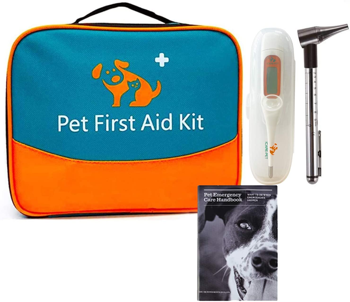 ONETWOTHREE Pet First Aid Kit for Dog, Cat, Rabbit and Other Animal,with  Thermometer, Syringe, Otoscope, Perfect for Home Care and Outdoor Travel  Emergencies | klunlimitedpetsupplies